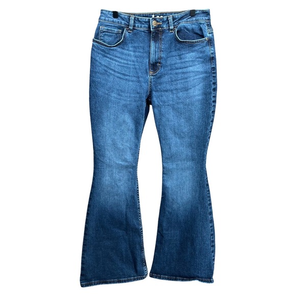 Lee Denim - Lee Heritage Flare Jeans‎ Womens 10 Blue High Rise Slim Fit Y2K